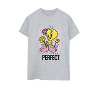 Looney Tunes Women's You´re Perfect Tweety Boyfriend T-Shirt in Grey | Size: 2XL Looney Tunes Grey 2XL
