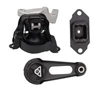 Loongrie Engine Motor Mounts Compatible with 2012-2019 Nissan Versa/Versa Note 1.6L, 2014 Nissan Note, Replace OE A7368, A7369, A4361, Set of 4, Black, Metal, Rubber Frame