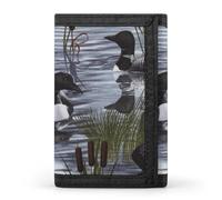 Loons Duck Men's Trifold Wallet Slim Minimalist ID Credit Holder