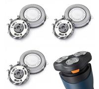 LOOOKSHE 3 Pack Stainless Steel Replacement Shaver Heads Compatible with Philips 1000 2000 3000 5000 AT8xx AT7xx PT7xx Trimmers SH30/SH50 Series, Men's Electric Shaving Blades