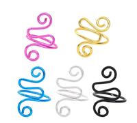 Loop Crochet Yarn Guide Metal Knitting Thimbles Adjustable Braided Crochet Accessories Yarn Guide Finger Holder