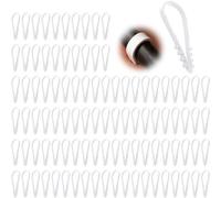 Loop dowels, plug-in loops, 100 items 11-18 cm, U-shaped nylon dowel clamp for attaching cables, pipes, pipes, hoses and much more
