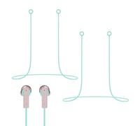 Loop Earplugs Safety Cord,2PCS Green Silicone Cord for Quiet Earplugs,Safety Connector Cords for Travel Sports Daily Use to Prevent Earplug from Falling Out