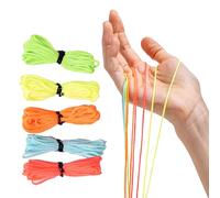 Loop Lasso® Nano UltraGlow™ String Pack - Fluorescent UV-Reactive Strings, Viral Fidget Toy Gadget & Music Festival Rave Dance Accessory