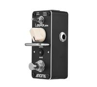 Loop Pedal for Electric Guitar 24bit/44.1khz Looper Effects Pedal Dual Color LED Status Indicator Volume Adjustment Recording Save Button with Antistepping Bar Effects Pedal