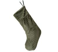 Loop Ready Holiday Stocking Soft Textile Decoration, Kelly Green | Family Christmas Setup Piece Mantel Tree Wall Small Treats Stage