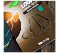 Korda Loops Rigs Krank Barbed Size 4 | Pre-Tied Carp Fishing Combi-Rig | High-Strength 18lb Braid with Krank Hooks