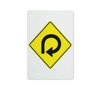 Loop Road Sign 12 X 8 Inches Aluminum Sign Reflective - Uv Protected, Waterproof, Weatherproof And Fade Resistant - 4Pre-Drilled Holes