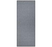 The Rugs Loop Runner Rug Non Slip Polypropylene Easy Care Low Pile In Grey