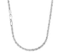 LOOPE COLLECTIVE Men's Rope Chain - 14K Gold, 304 Stainless Steel, Acetylene Black, 2.5mm-19.5", Stainless Steel, no gemstone