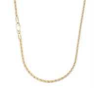 LOOPE COLLECTIVE Men's Rope Chain - 14K Gold, 304 Stainless Steel, Acetylene Black, 2.5mm-21.5", Stainless Steel, no gemstone