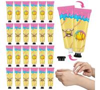 Loopeer 24 Pcs Softball Ice Cream Drip Hand Cream Gifts Bulk Set Double Side Design for Travel Size Hand Lotion Appreciation for Softball Baseball Theme Party Supplies Sport Camping Team Favor