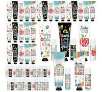 Loopeer 25 Sets/ 50pcs Teacher Appreciation Gifts Bulk 5 Style Travel Size Lip Balm and Hand Cream End of Year Gift Sets for Teacher Staff Team Woman Man Office Supplies Back to School Party Favors
