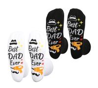 LOOPES Best Dad Socks - 2 Pairs, Perfect For Father's Day, Birthday, Christmas Gifts