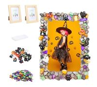 LOOPES Crafts for Kids,2pcs Mosaic Photo Frame Gifts for Girls Boys Age 6 7 8 9 10+Halloween Nightmare Before Christmas Decorate Arts and Crafts for Kids Creative Gifts for 6-12 Year Olds Children
