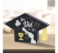 LOOPES Graduation Cap Acrylic Plaque, Class of 2024 School Leavers Gift, Personalised Graduation Card Present, You Did It Gift for Him/Her