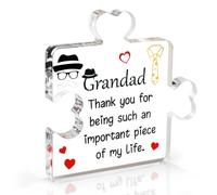 LOOPES Grandad Gifts from Grandchildren,Acrylic Plaque Grandad Presents Grandad Birthday Gifts Grandad Fathers Day Christmas Birthday Gifts for Grandad Grandpa Grandfather