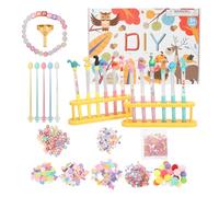 LOOPES Pen&Bracelet Creator Studio for Kids-Arts and Crafts 12Pcs DIY Dinosaur Pens&Bracelet Making Kit Cute Novelty Quicksand Pens Set Gifts for Girls Boys Birthday Christmas