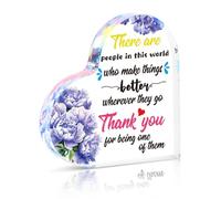 LOOPES Thank You Gifts For Colleagues,Heart Shaped Acrylic Plaque Employee Appreciation Gifts Thank You Gifts For Women Men Teacher Employees Nurses Doctor Manager Carers Christmas Ideas Presents