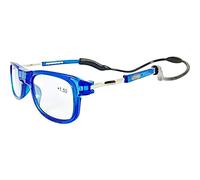 Loopies Magnetic Photochromic Reading Glasses. Unisex, Adjustable, Front Connecting, Flexi Neck Loop,Case & Cloth