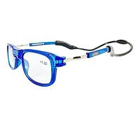 Loopies Magnetic Reading Glasses. Unisex, Adjustable, Foldable, Flexi Neck Loop