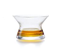 LOOPIG Japanese Edo Kiriko Whiskey Spin Glass Neat Bowl Collection Crystal Whisky Cup Cappie