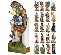 Looprints Fun Toilet Roll Storage & Kitchen Towel Holder Wooden Stand | Bryn Parry Hedgehog Art | Novelty Kitchen & Bathroom Decor & Accessories | Adds A Touch Of Humorous Decor To Any Gardeners Home.