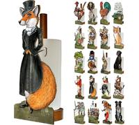 Looprints Fun Toilet Roll Storage & Kitchen Towel Holder Wooden Stand | Bryn Parry Horse Riding Art | Novelty Kitchen & Bathroom Decor & Accessories | A Standout Piece Of Functional Equestrian Decor.