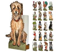 Looprints Fun Toilet Roll Storage & Kitchen Towel Holder Wooden Stand | Novelty Kitchen & Bathroom Decor & Accessories | Bryn Parry Art | Delight Border Terrier Owners With This Functional Home Gift.