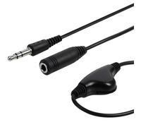 Loops 1.2M -3.5MM HEADPHONE EXTENSION LEAD & VOLUME CONTROL IN-LINE PLUG TO JACK CABLE