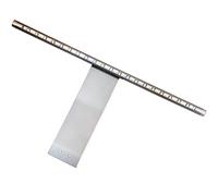 Loops 1 Pack | Over Cabinet LED Light & Driver Kit | Aluminium & Cool White | Kitchen Cupboard Downlight | Bathroom Make-Up Mirror Spotlight | Wardrobe Draers & Unit Lighting | Overhang Reading Lamp