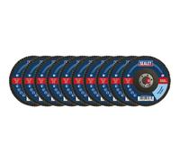 Loops 10 PACK 115mm Zirconium Flap Discs - 22mm Bore - Assorted Grits Multipack Loops Multicolor