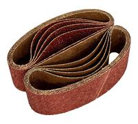 Loops 10 PACK - 75mm x 533mm Sanding Belts - 40 Grit Aluminium Oxide Cloth Backed Set Loops Multicolor