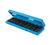 10 Piece 1/2" Drive DEEP Impact Socket Set 6 Point Grip 10mm 22mm Forged Steel
