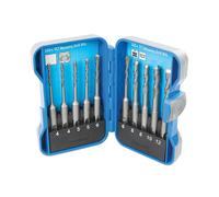 10 Piece Masonry Drill Bit Set 4mm to 12mm SDS PLUS Tungsten Carbide Long Life