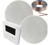 Loops 100W Bluetooth Wall Mounted Amplifier & 2X 70W Slim Ceiling Speaker Kit