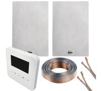 100W WiFi & Bluetooth Wall Mounted Amplifier & 2x 140W Slim In Wall Speaker Kit