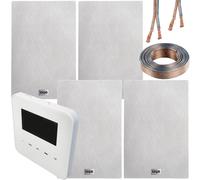 100W WiFi & Bluetooth Wall Mounted Amplifier & 4x 140W Slim In Wall Speaker Kit