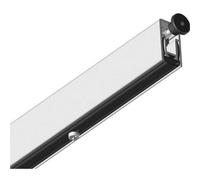 Loops 1030mm Mortice Drop Down Door Seal 51Db - Satin Aluminium Smoke Noise Barrier