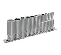 Loops 11 PACK - DEEP Socket Set - 1/4" Imperial Square Drive - 6 Point Sockets TORQUE Loops Multicolor