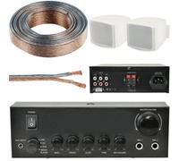Loops 110W Stereo Amplifier System Kit 2X Background Wall Speaker Bedroom Office Aux