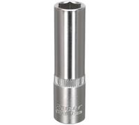 Loops 11mm Forged Steel Deep Drive Socket - 3/8" Square Drive - Chrome Vanadium Socket in Metallics Loops Metallics