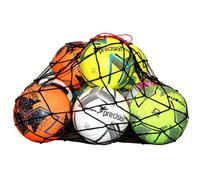Loops 12 Ball Football Carry Sack Net - Draw String Nylon - Holds 12X Size 5 Balls
