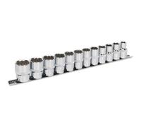 Loops 12 PACK Socket Set - 1/2" Metric Square Drive - 12 Point WallDrive High Torque Loops Multicolor