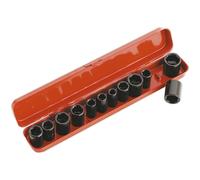 Loops 12 Piece PREMIUM Impact Socket Set - 3/8" Sq Drive - Corrosion Resistant Loops Multicolor