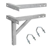 Loops 12" T & K Galvanized Wall Mounting Bracket - Heavy Duty