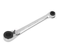 Loops 120mm Reversible Ratchet Spanner - 1/4" Hex x 10mm Hex - 72-Tooth Ratchet Action Loops Multicolor