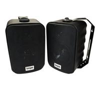 Loops 120W Active Bluetooth Wall Speakers - Pair 5" Black Stereo Wireless Music Streaming