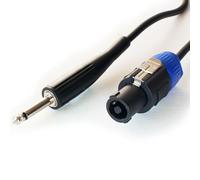 12m 6.35mm Mono Plug to Pro Speaker Spkon Cable 20AWG Male Loudspeaker Lead