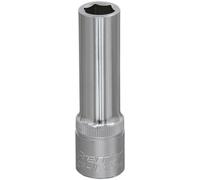 Loops 12mm Steel Deep Drive Socket - 1/2" Square Drive - Chrome Vanadium Socket in Metallics Loops Metallics